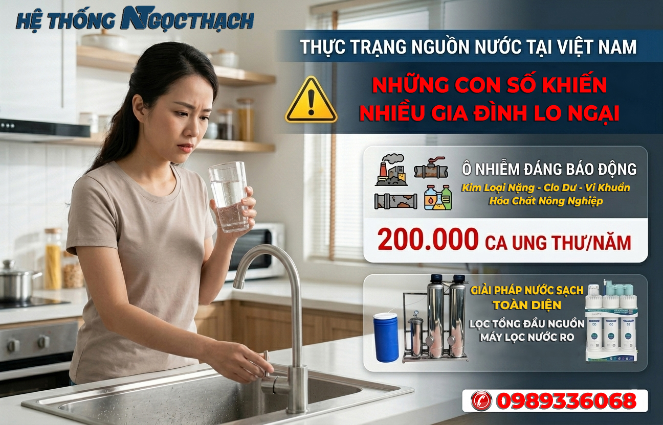 Thực Trạng Nguồn Nước Tại Việt Nam – Những Con Số Khiến Nhiều Gia Đình Lo Ngại