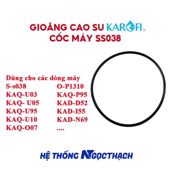 Ron/ zoăng/ gioăng cao su cốc lọc nước cho máy Ss038, KAQ-U95, U-05, U-03, O07, O-P1310, KAQ-P95, KAD-D52,...
