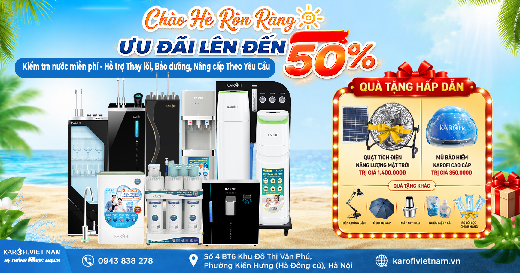 Chào Hè Rộn Ràng – Ưu Đãi Lên ĐẾN 50% tại Karofi Việt Nam