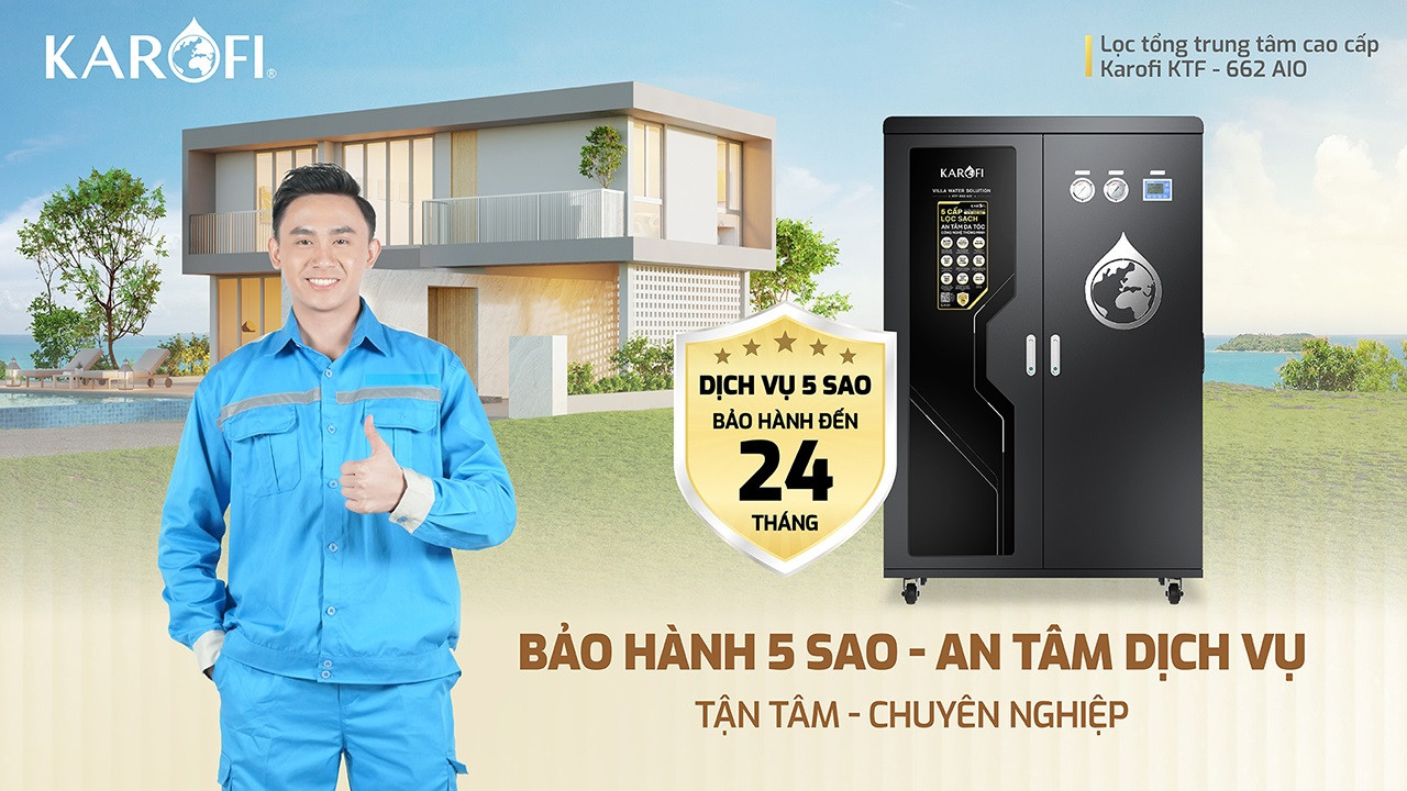 Máy lọc nước tổng đầu nguồn Karofi KTF-662 AIO