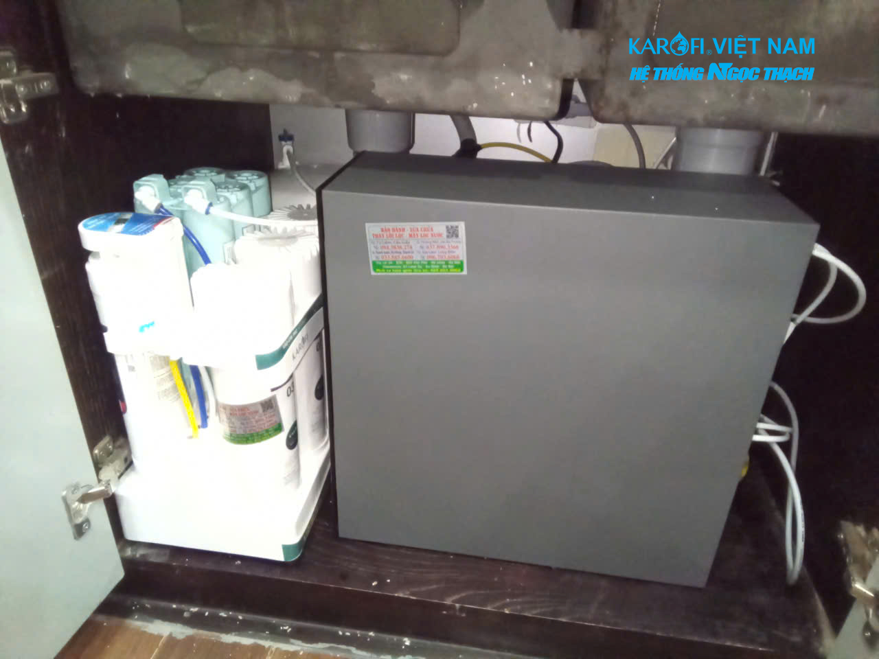 Máy Lọc Nước Nóng Lạnh Lắp Gầm Bếp Karofi KAQ-U95 Pro Hot – Cool