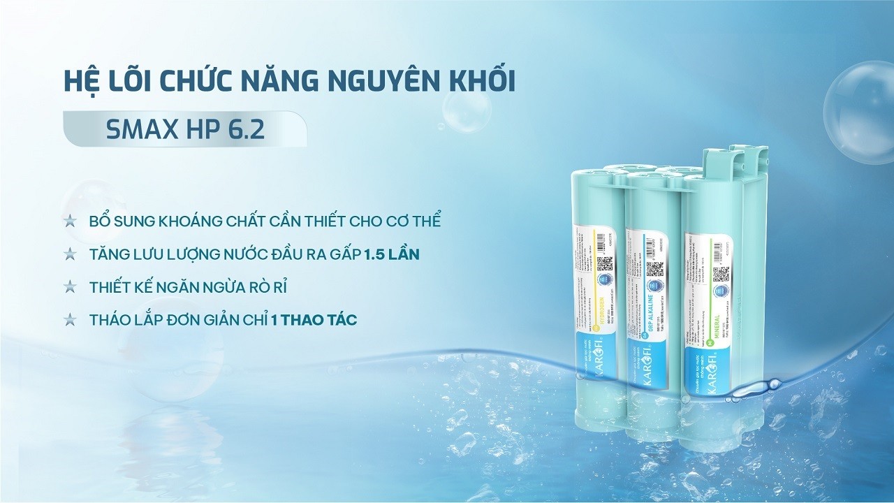 Máy lọc nước nóng lạnh Hydro-ion kiềm Karofi KAE-HKT68