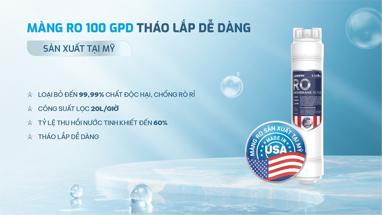 Máy lọc nước nóng lạnh Hydro-ion kiềm Karofi KAE-HKT68