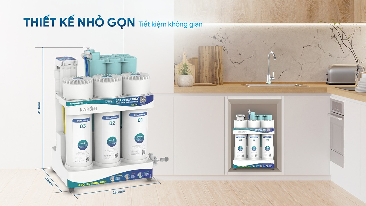Máy lọc nước Karofi KAQ-U96 PRO - Canxi