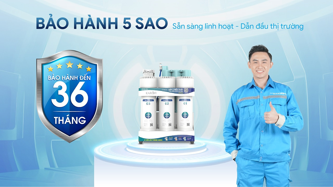 Máy lọc nước Karofi KAQ-U96 PRO - Canxi
