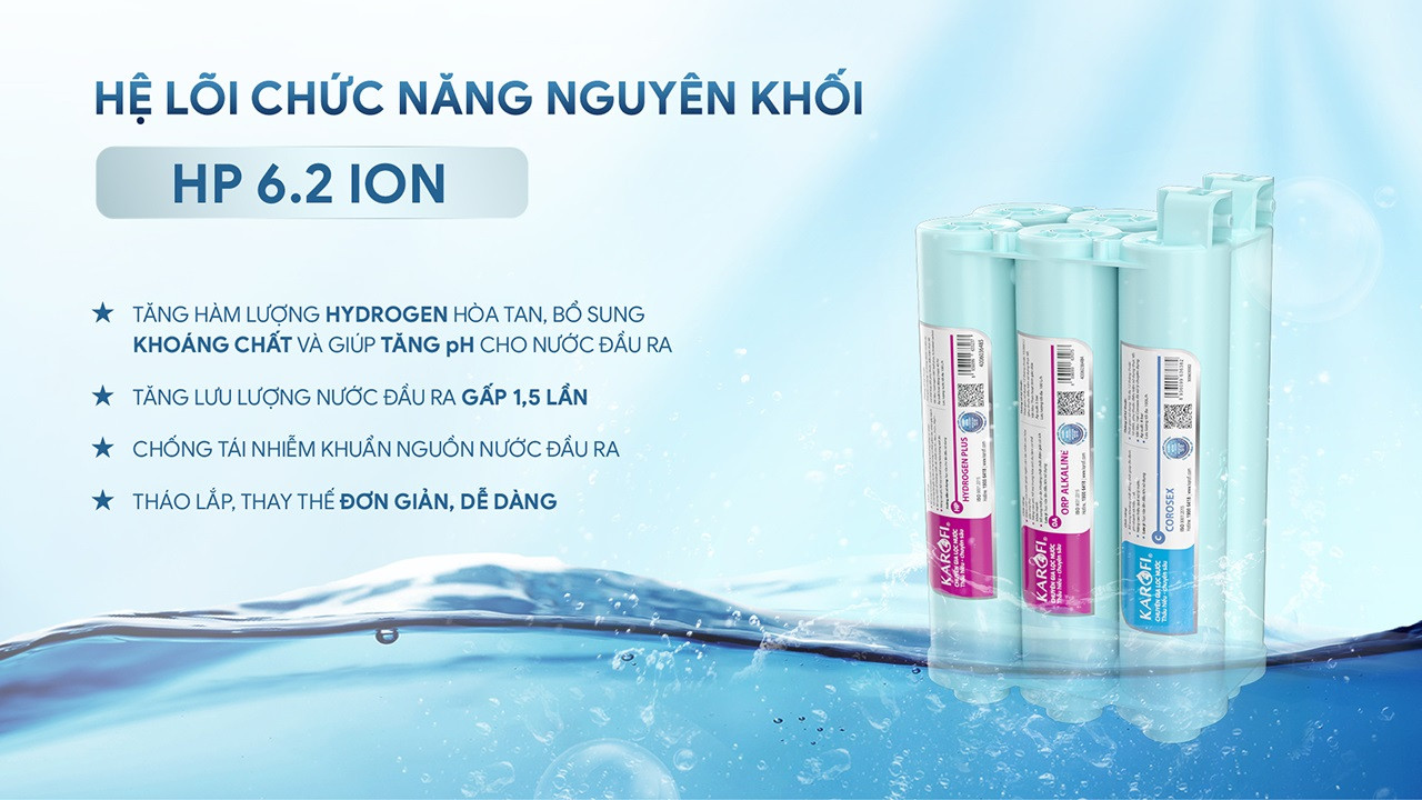 Máy lọc nước Karofi KAQ-U96 PRO - Canxi