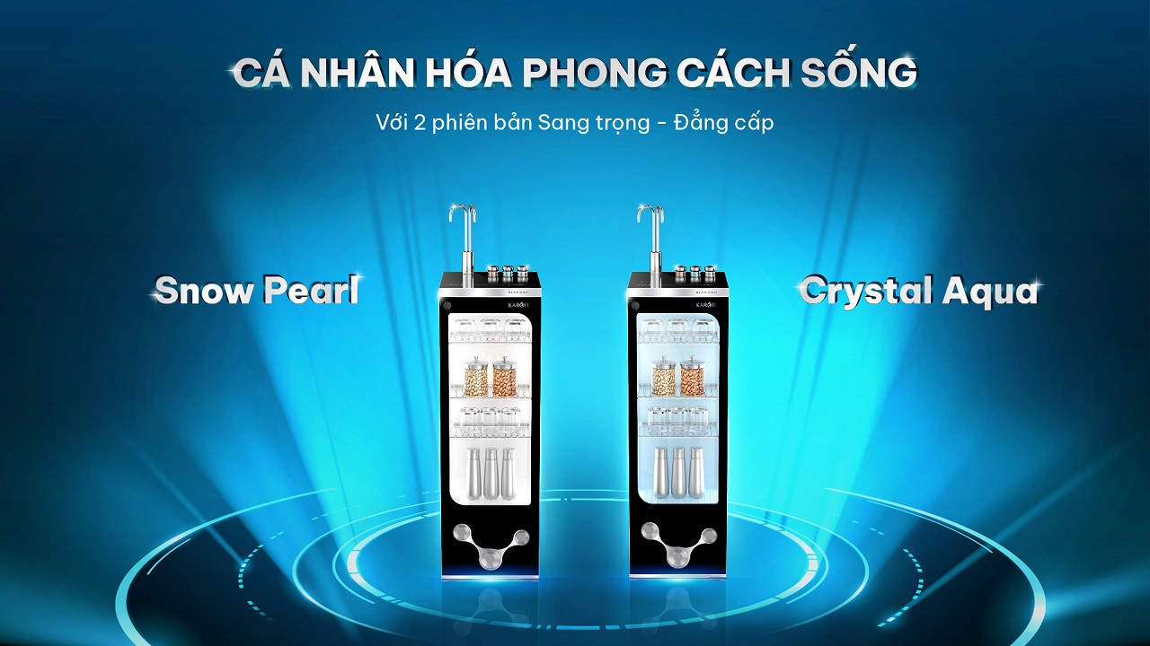 Máy lọc nước nóng lạnh Karofi Diamond S68E