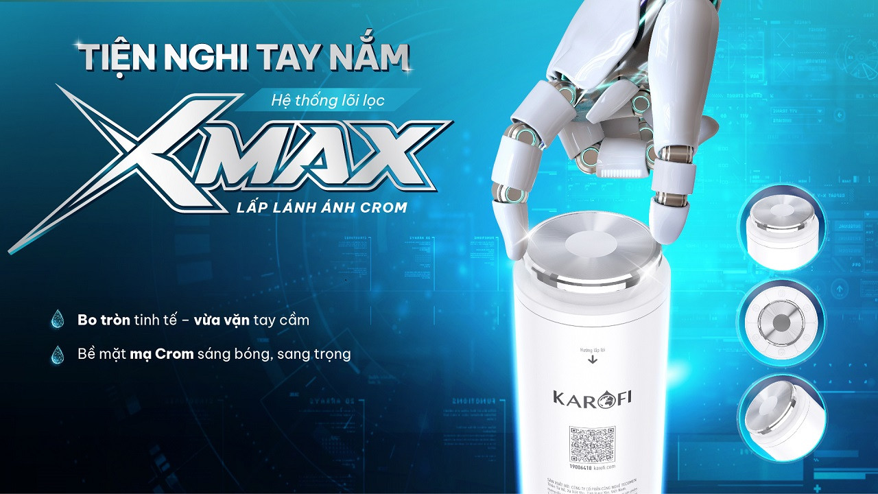 Máy lọc nước nóng lạnh Karofi Diamond S68E