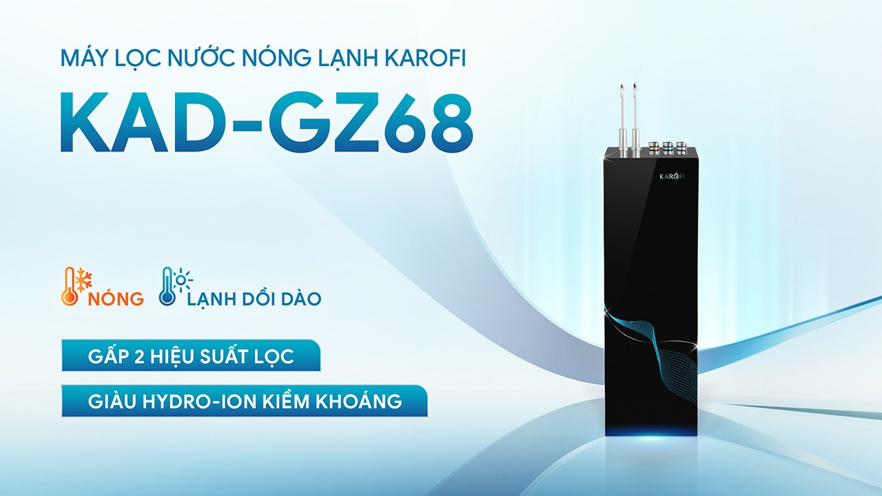 Máy lọc nước nóng lạnh Karofi KAD-GZ68