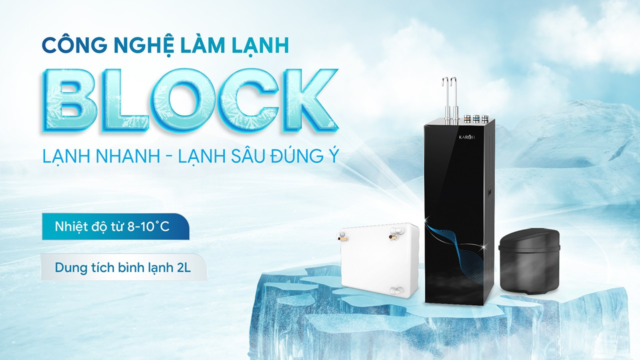 Máy lọc nước nóng lạnh Karofi KAD-GZ68