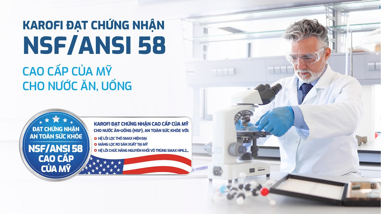 Máy lọc nước nóng lạnh Hydro-ion kiềm Karofi KAE-HKT68