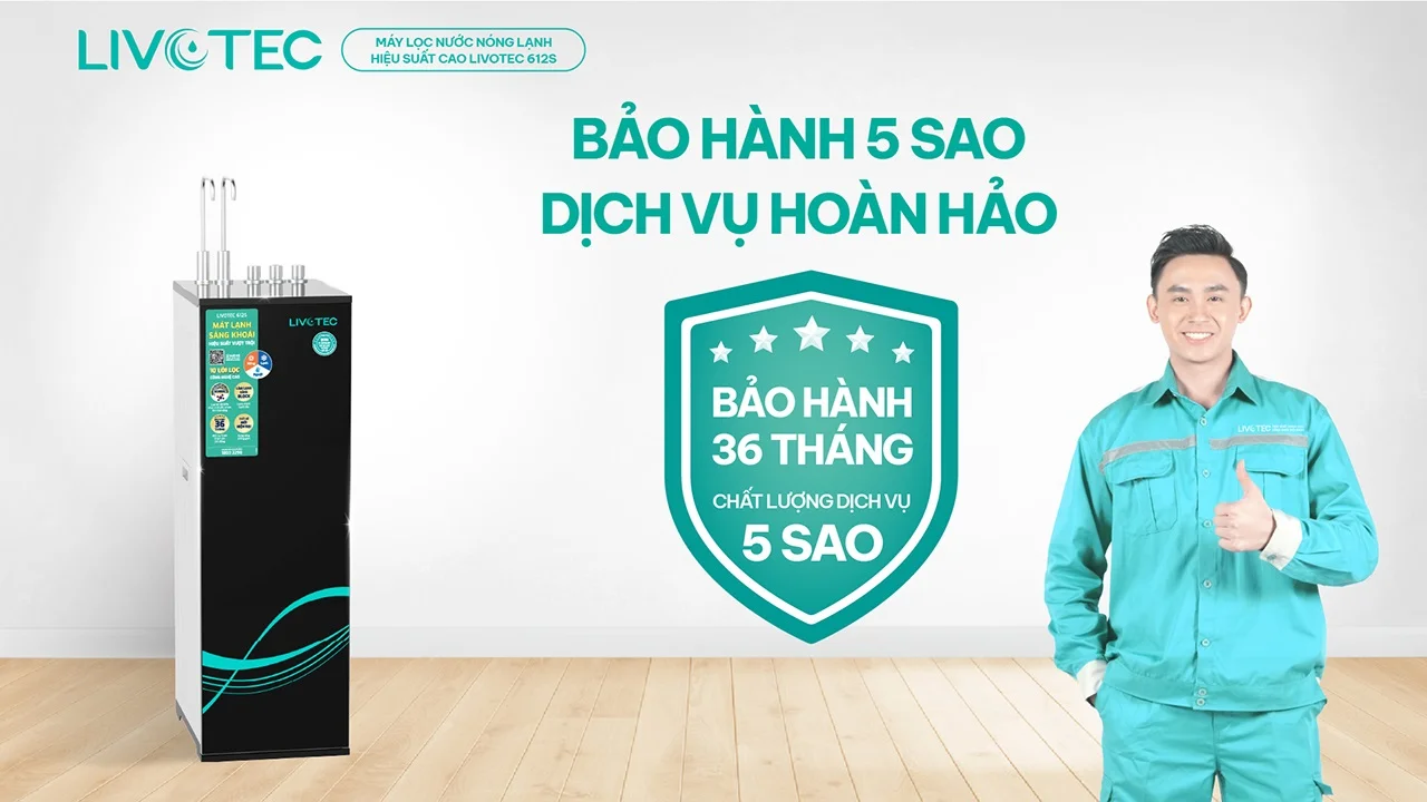 Máy lọc nước nóng lạnh Livotec 612S