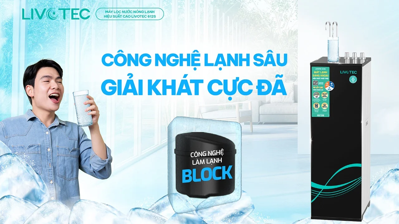 Máy lọc nước nóng lạnh Livotec 612S