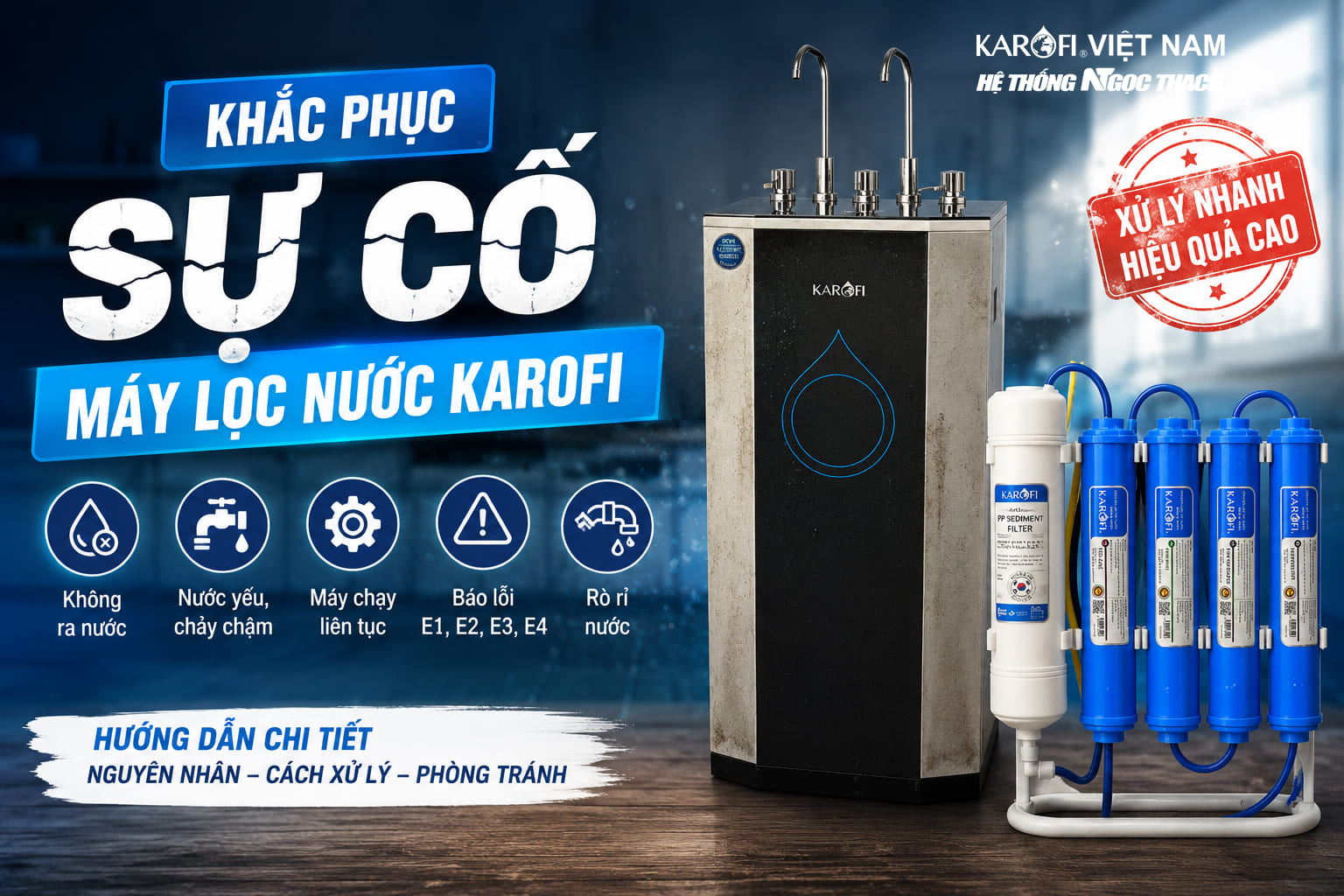 Khắc Phục Sự Cố Máy Lọc Nước Karofi Nhanh Chóng– Hướng Dẫn Chi Tiết