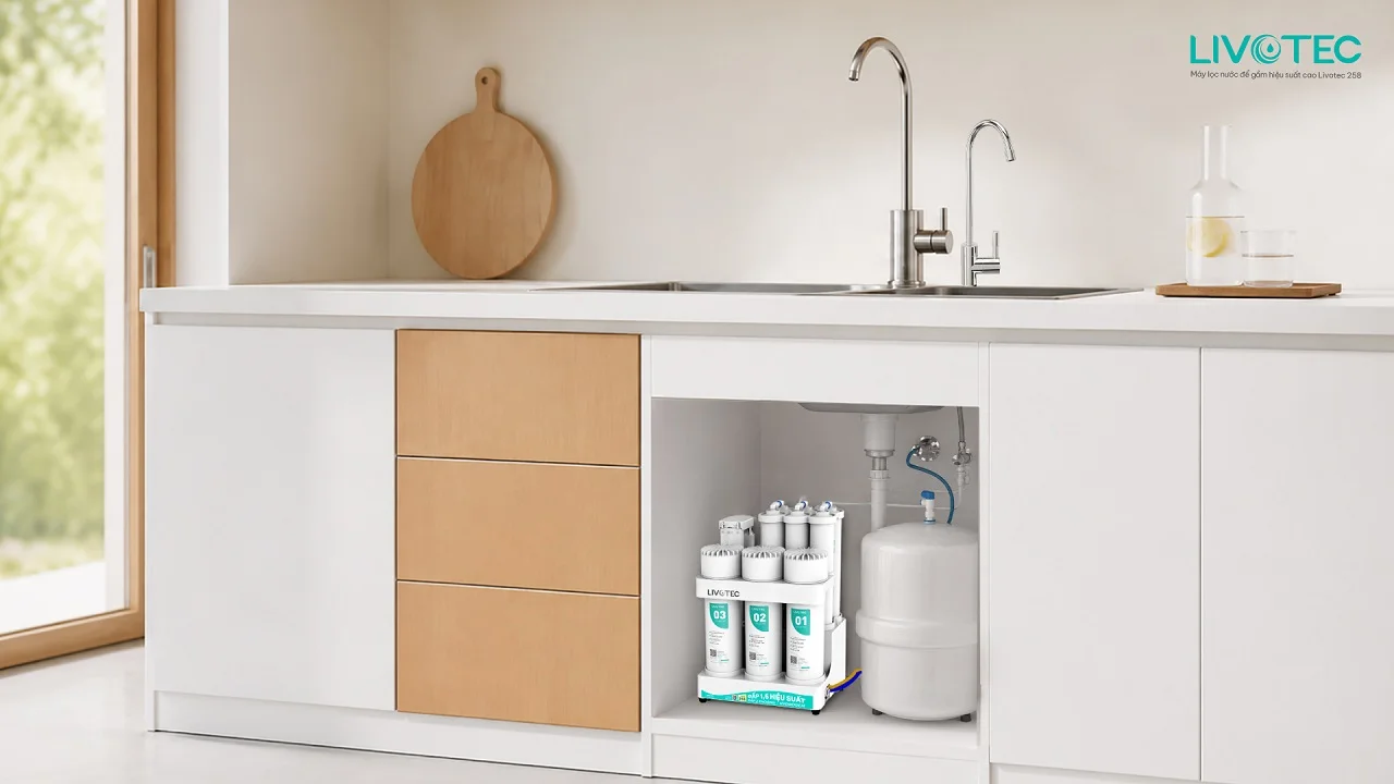 Máy lọc nước để gầm Livotec 258