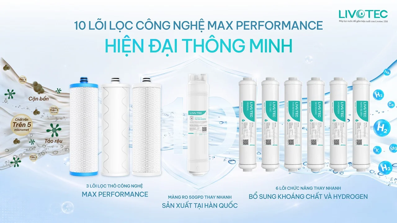 Máy lọc nước để gầm Livotec 258