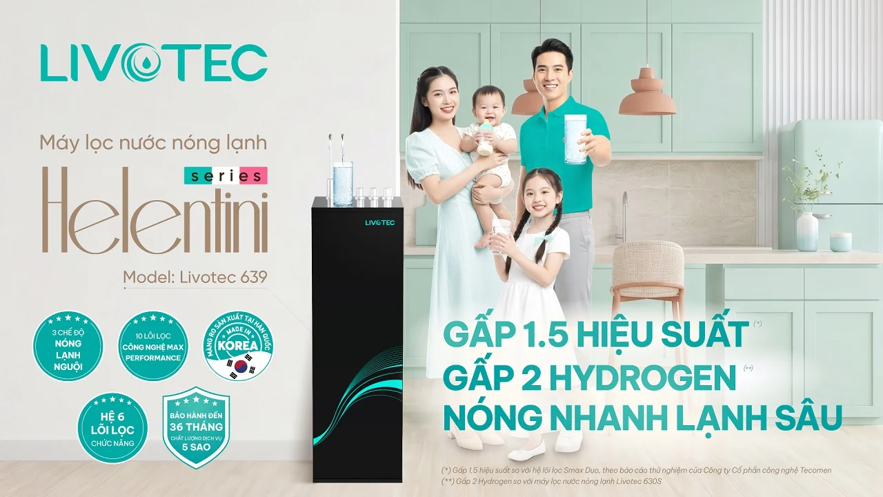Máy lọc nước nóng lạnh Livotec 639