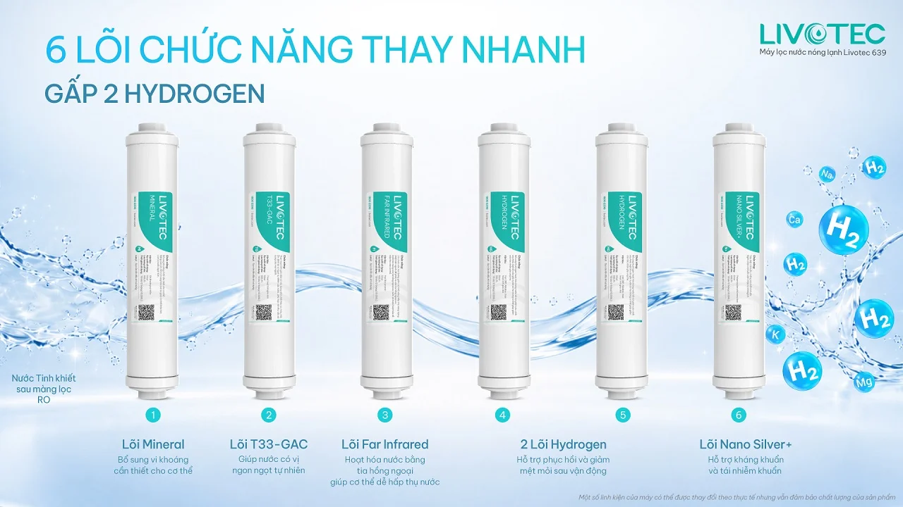 Máy lọc nước nóng lạnh Livotec 639