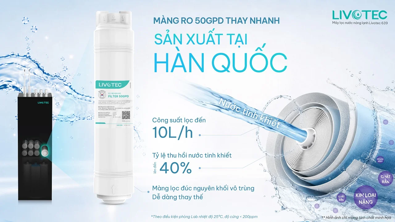 Máy lọc nước nóng lạnh Livotec 639