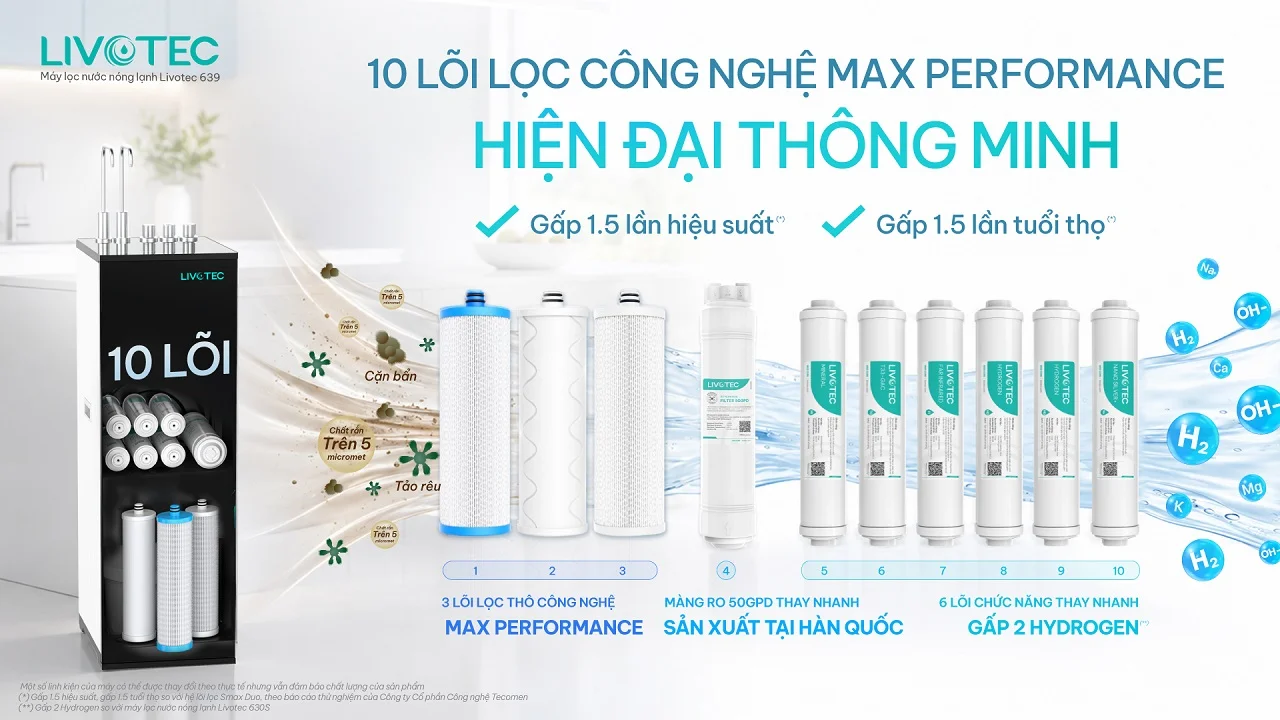 Máy lọc nước nóng lạnh Livotec 639