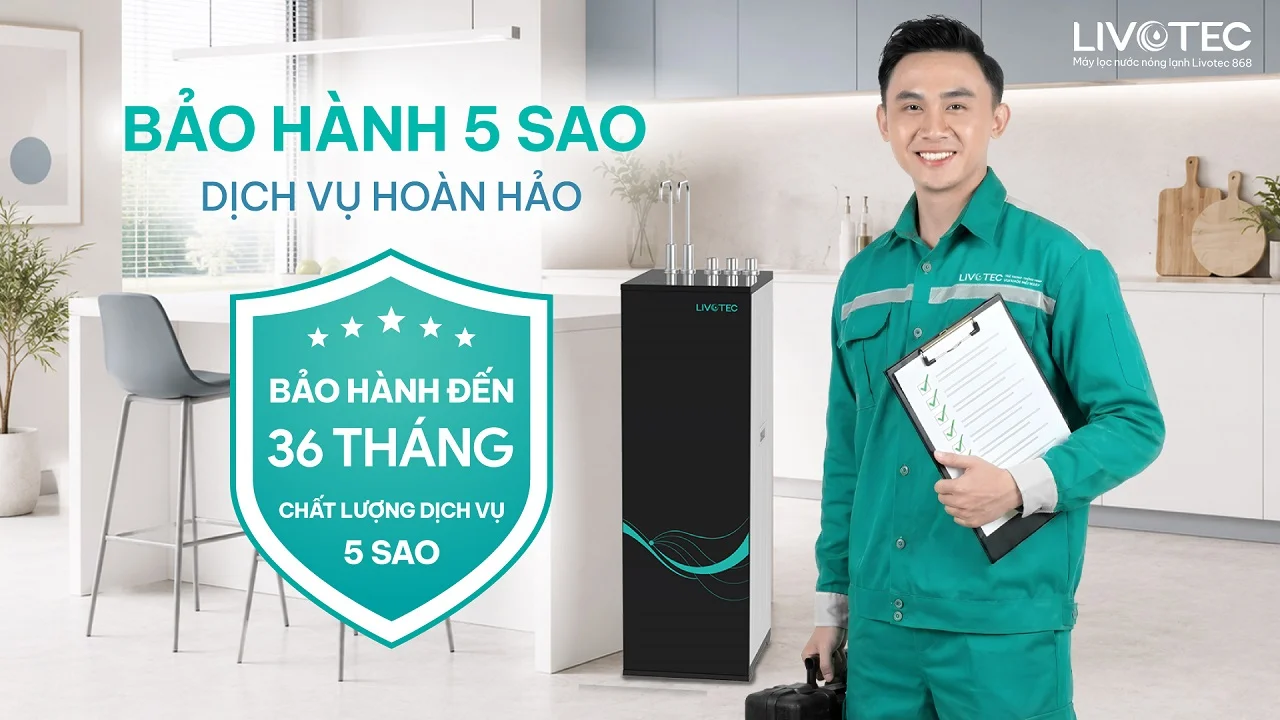 Máy lọc nước nóng lạnh Livotec 868