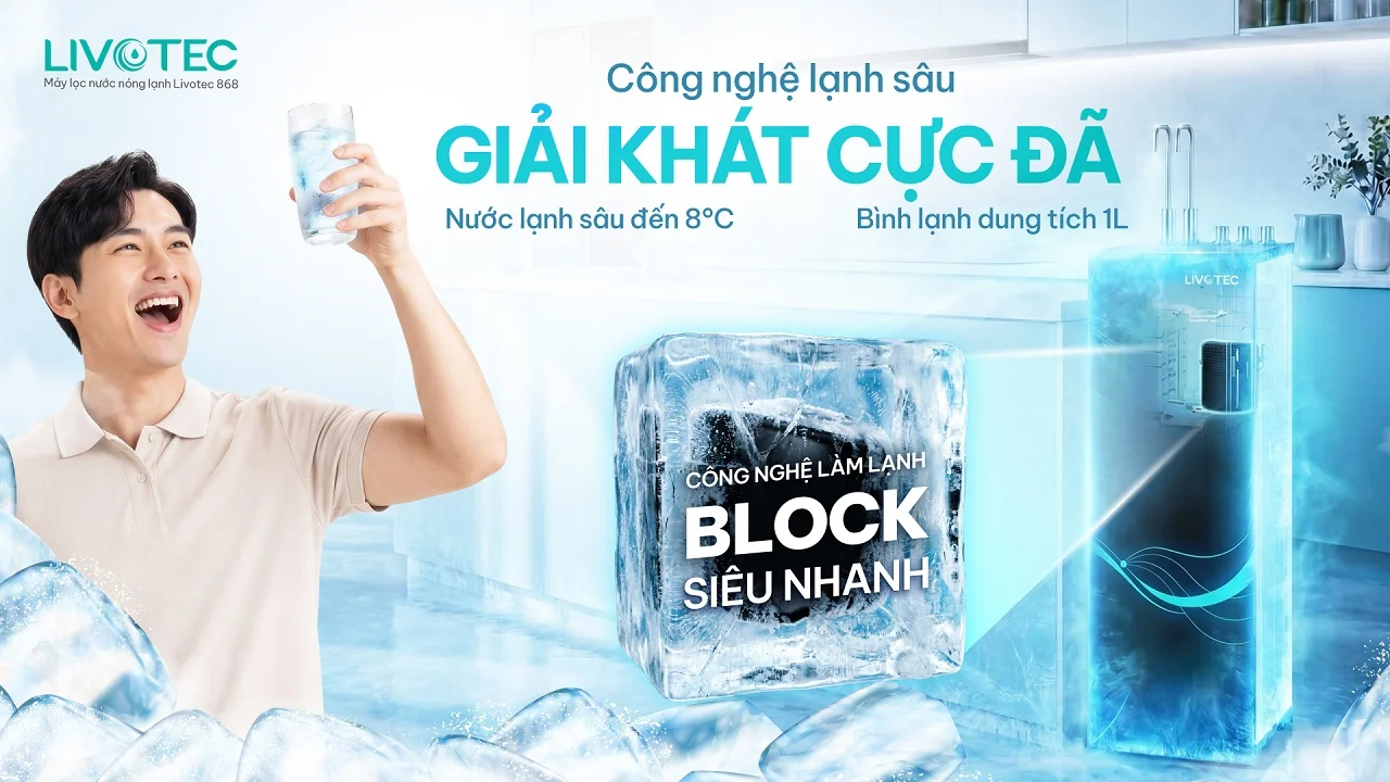 Máy lọc nước nóng lạnh Livotec 868