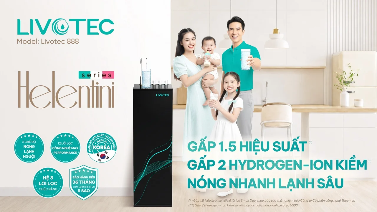 Máy lọc nước nóng lạnh Livotec 888