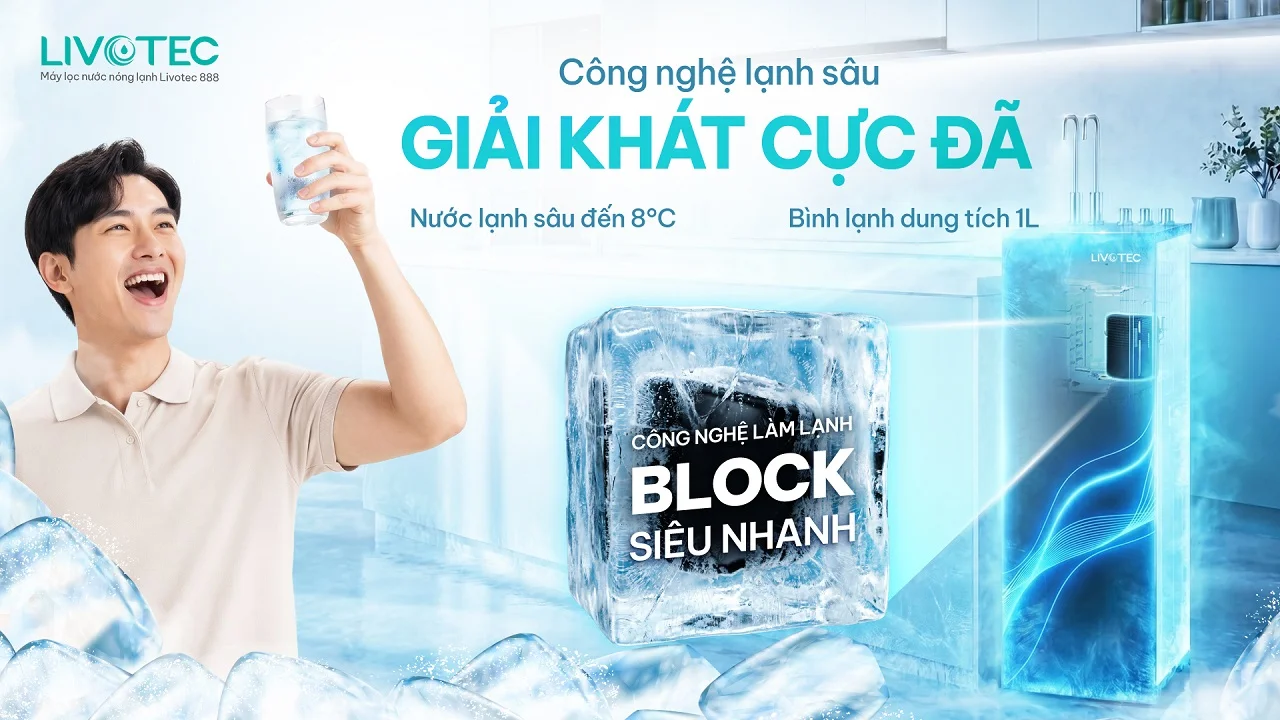 Máy lọc nước nóng lạnh Livotec 888