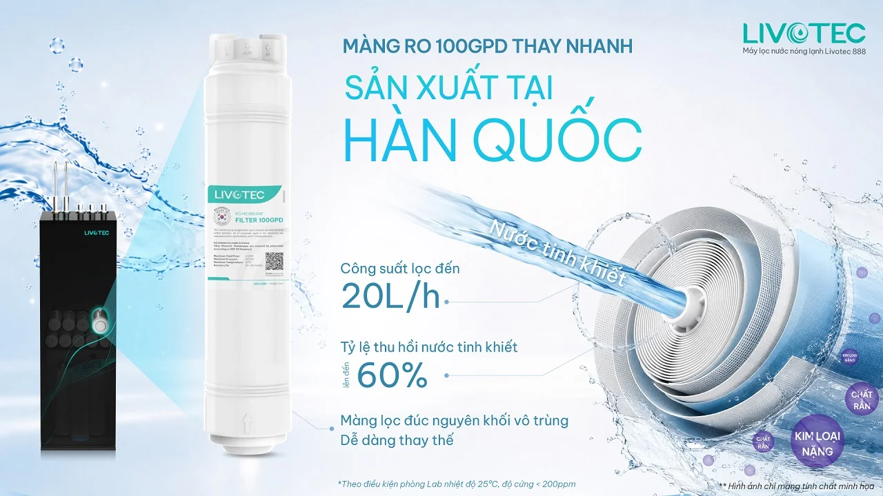 Máy lọc nước nóng lạnh Livotec 888