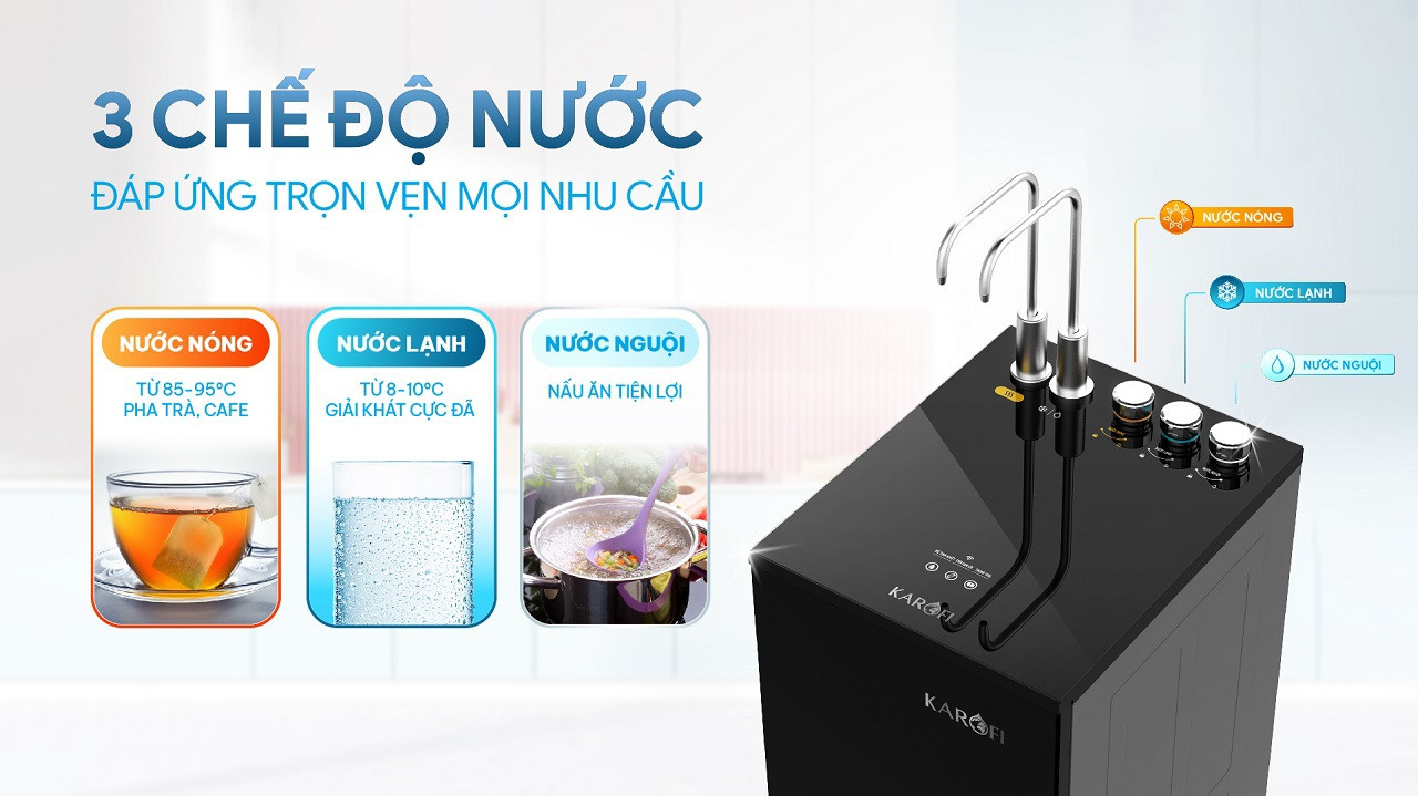 Máy lọc nước nóng lạnh Karofi KAD-GB65