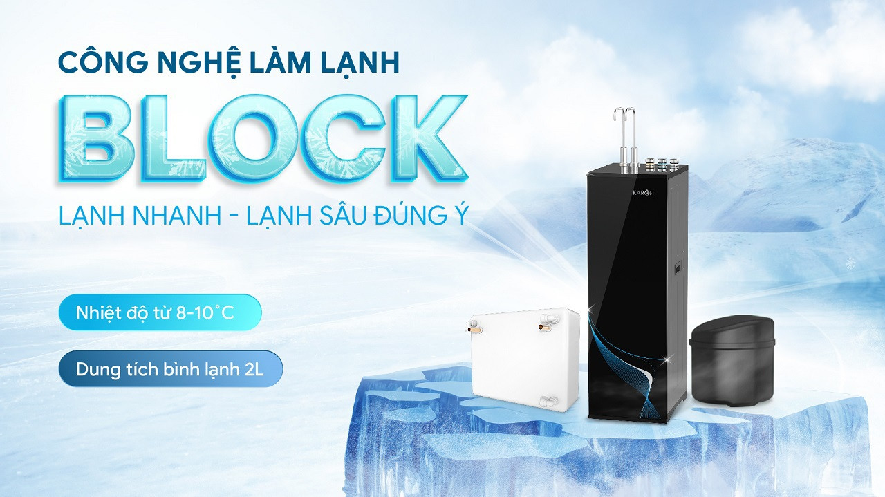Máy lọc nước nóng lạnh Karofi KAD-GB65