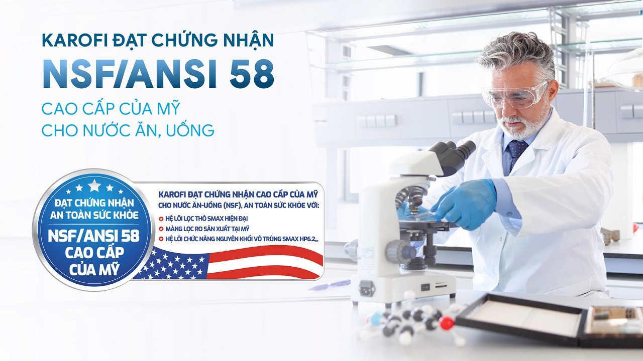 Máy lọc nước nóng lạnh Karofi KAD-GB65