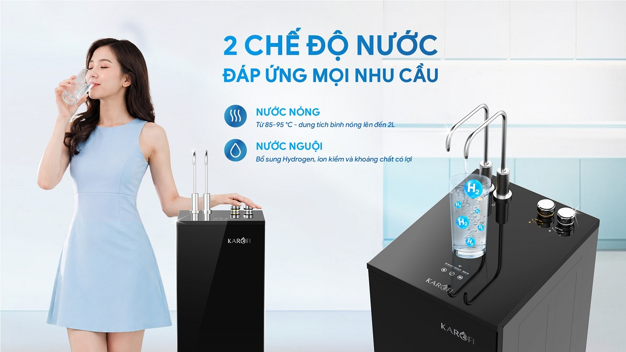 Máy lọc nước nóng nguội Karofi KAH-GB35