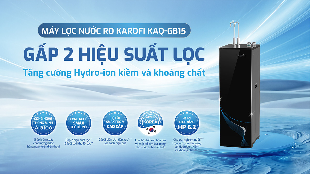 Máy lọc nước Karofi KAQ-GB15