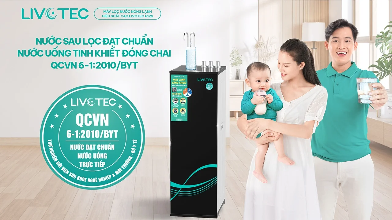 Máy lọc nước nóng lạnh Livotec 612S
