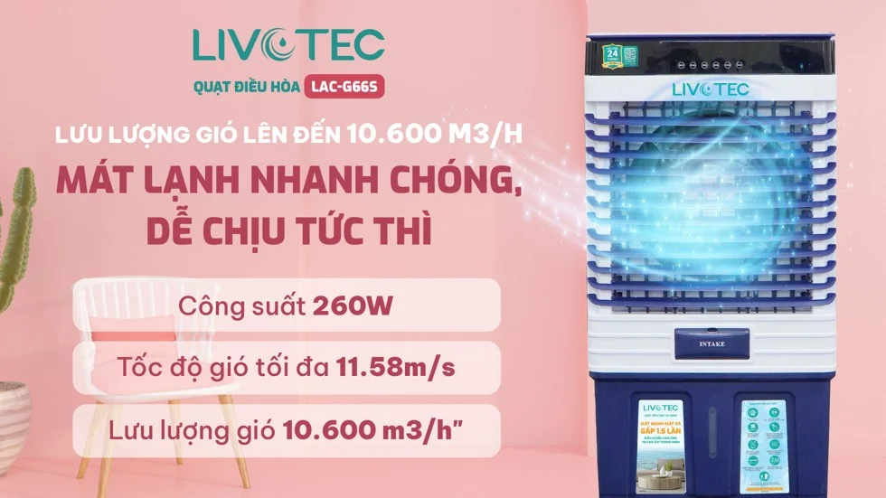 Quạt điều hòa Livotec LAC-G66S