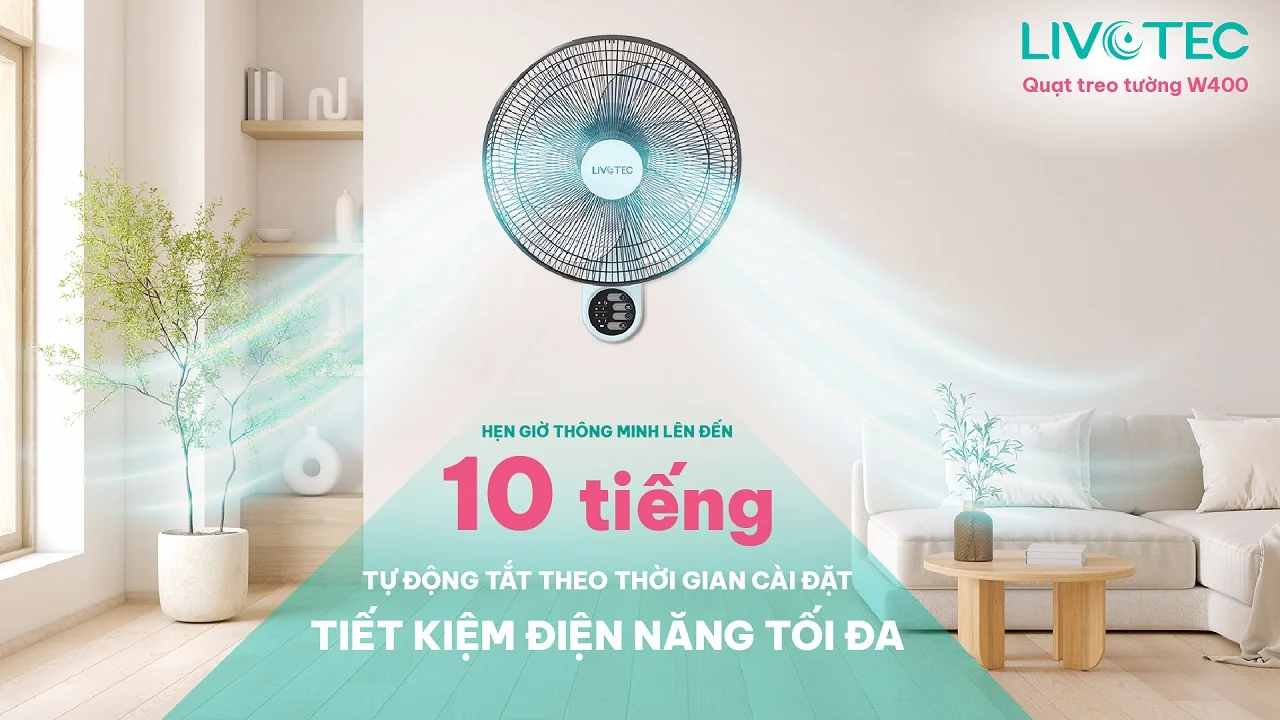 Quạt treo tường Livotec W-400