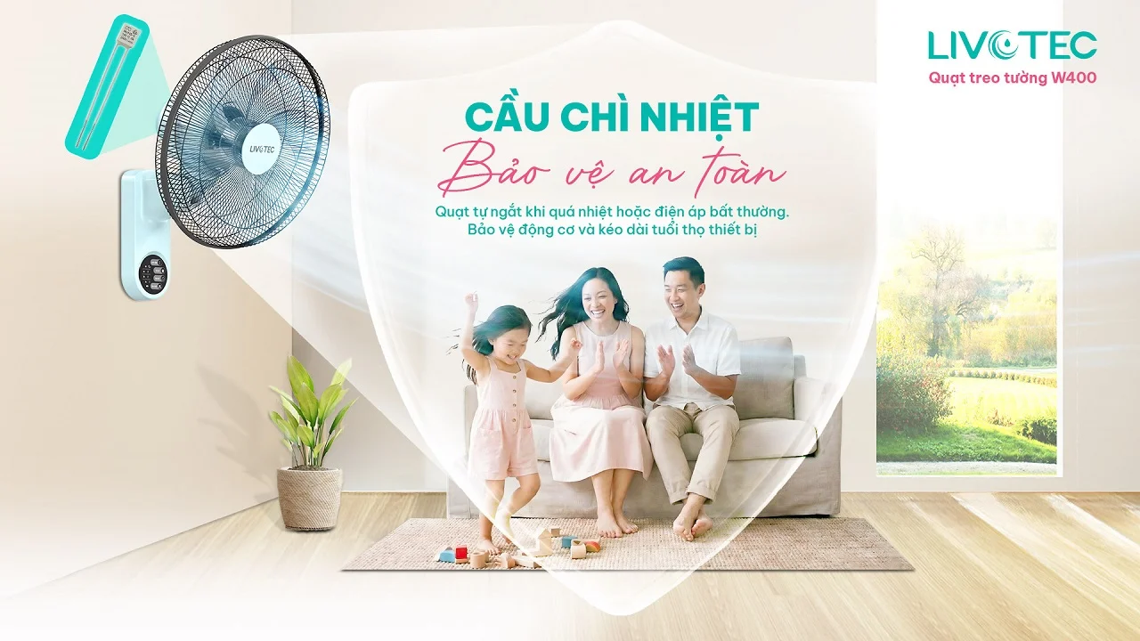 Quạt treo tường Livotec W-400