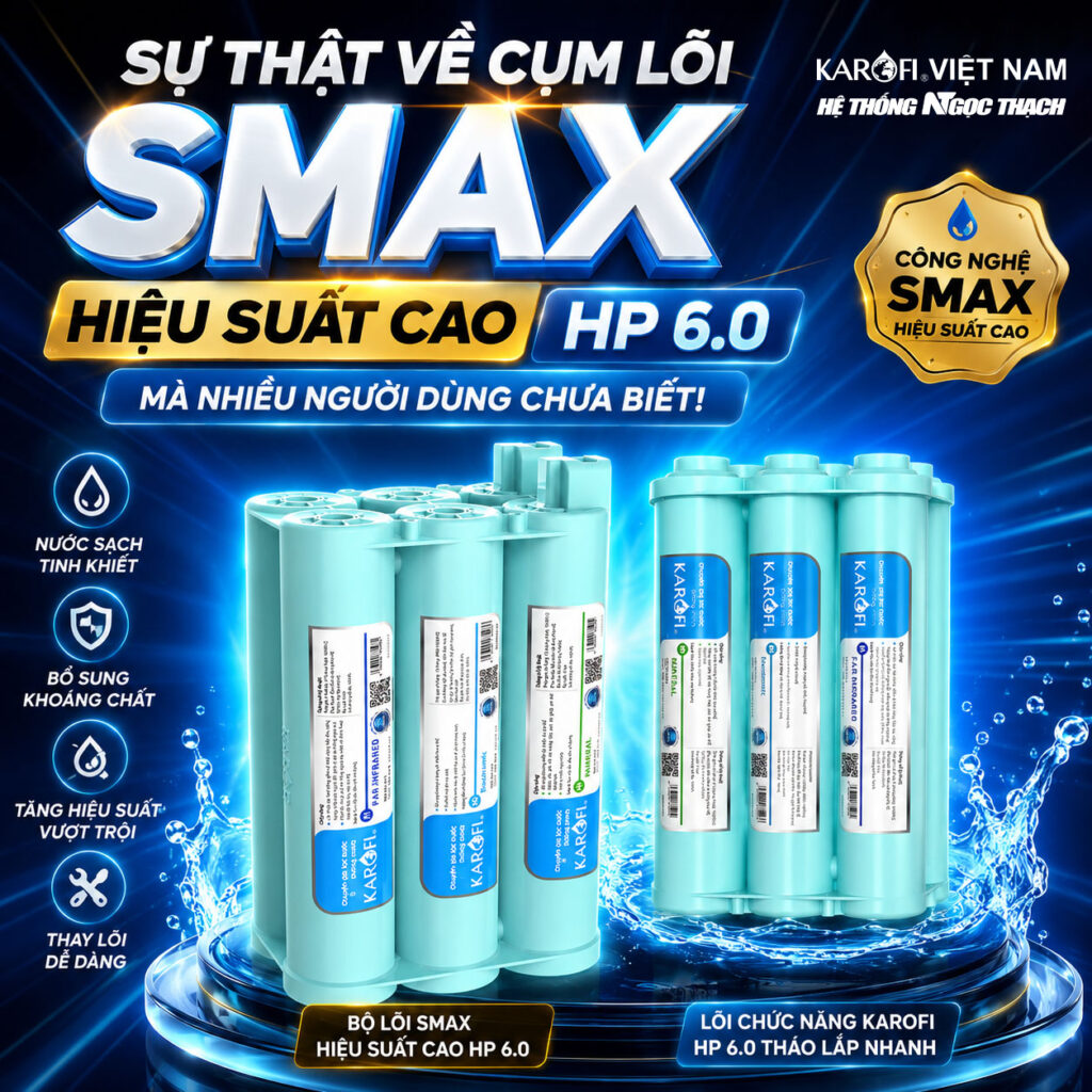 Sự Thật Về Cụm Lõi Smax Hiệu Suất Cao HP 6.0 Karofi Mà Nhiều Người Dùng Chưa Biết