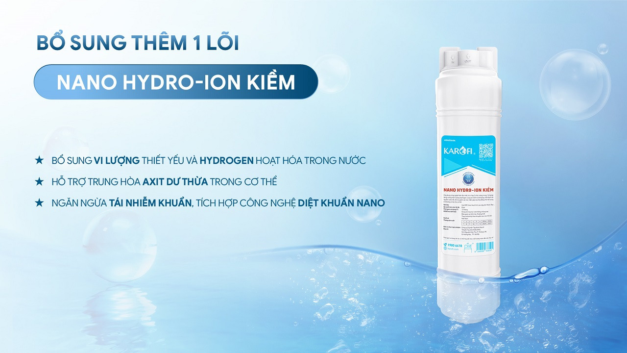 Máy lọc nước nóng lạnh Karofi KAD-GB65