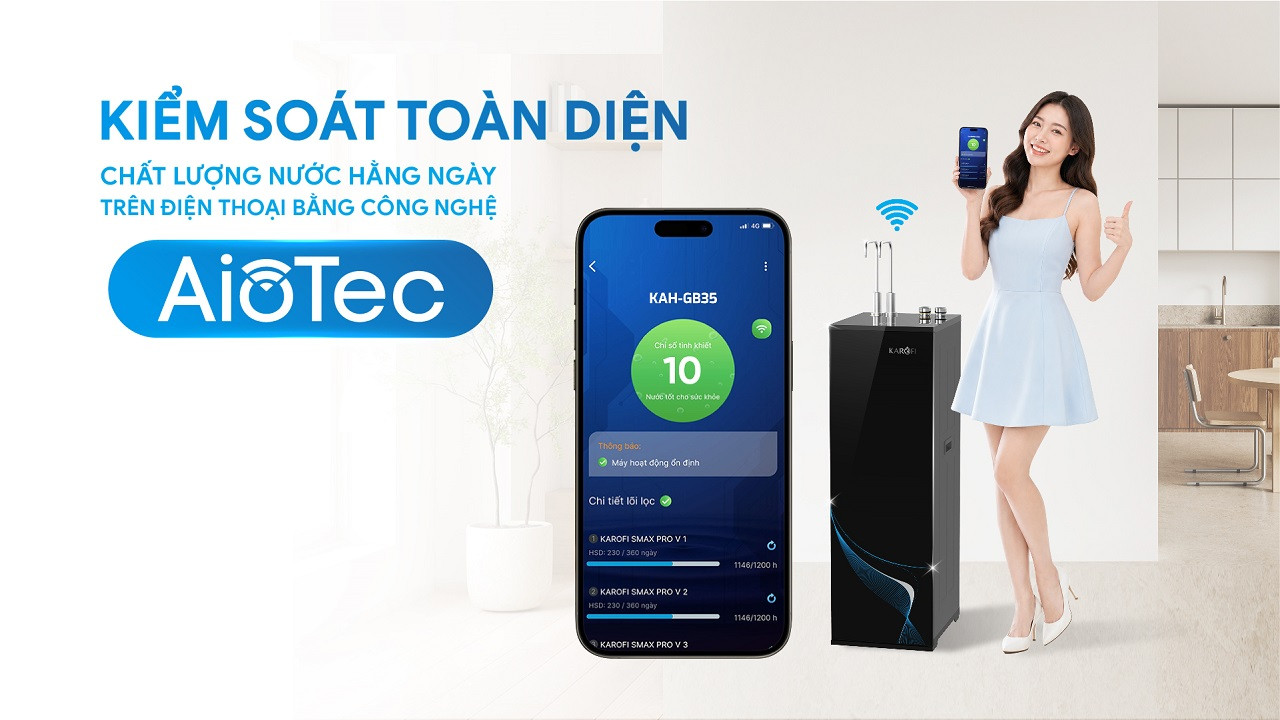Máy lọc nước nóng nguội Karofi KAH-GB35