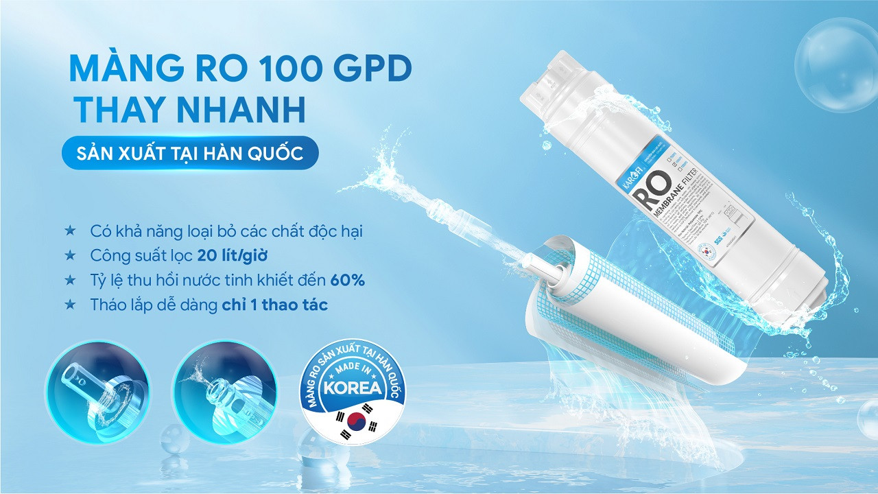 Máy lọc nước nóng nguội Karofi KAH-GB35