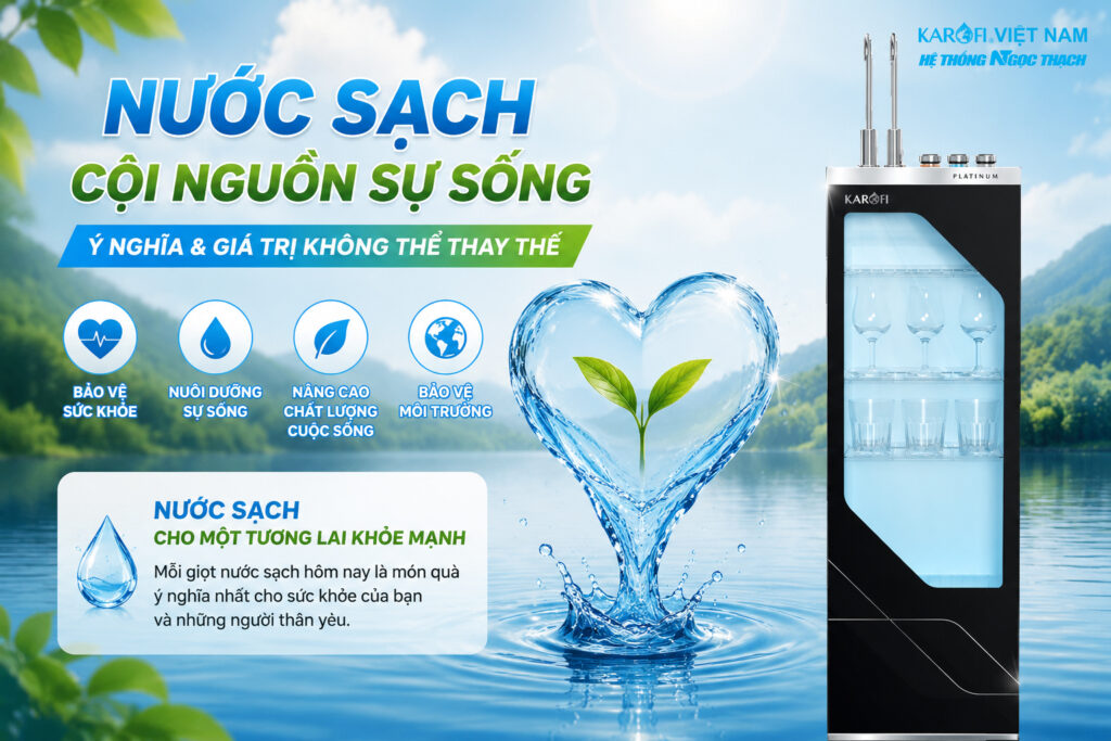 Nước Sạch – Cội Nguồn Sự Sống, Giá Trị Bền Vững Và Triết Lý Nuôi Dưỡng Con Người