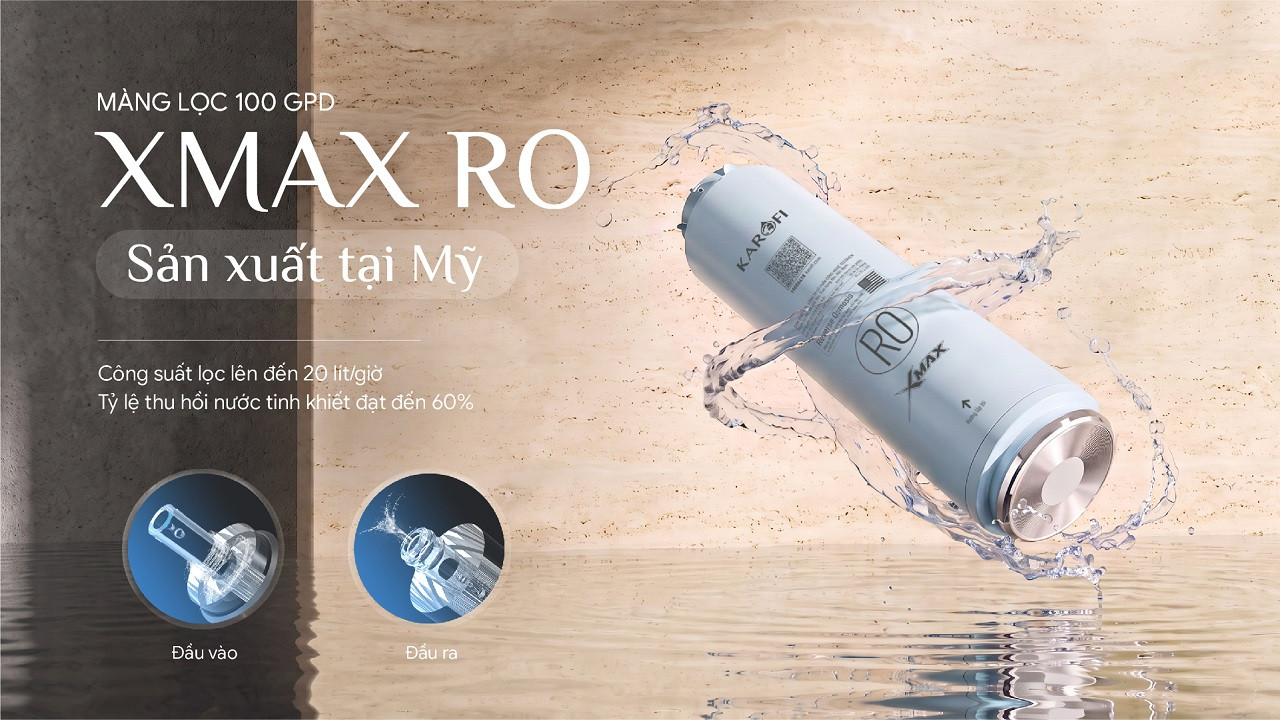 Máy lọc nước nóng lạnh Hydro-ion kiềm Karofi DIAMOND KAFÉ X68