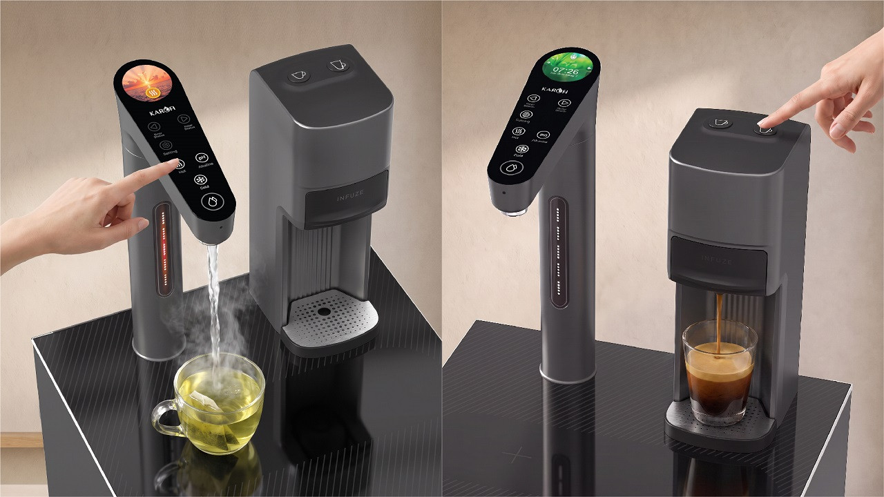 Máy lọc nước nóng lạnh Hydro-ion kiềm Karofi DIAMOND KAFÉ X68