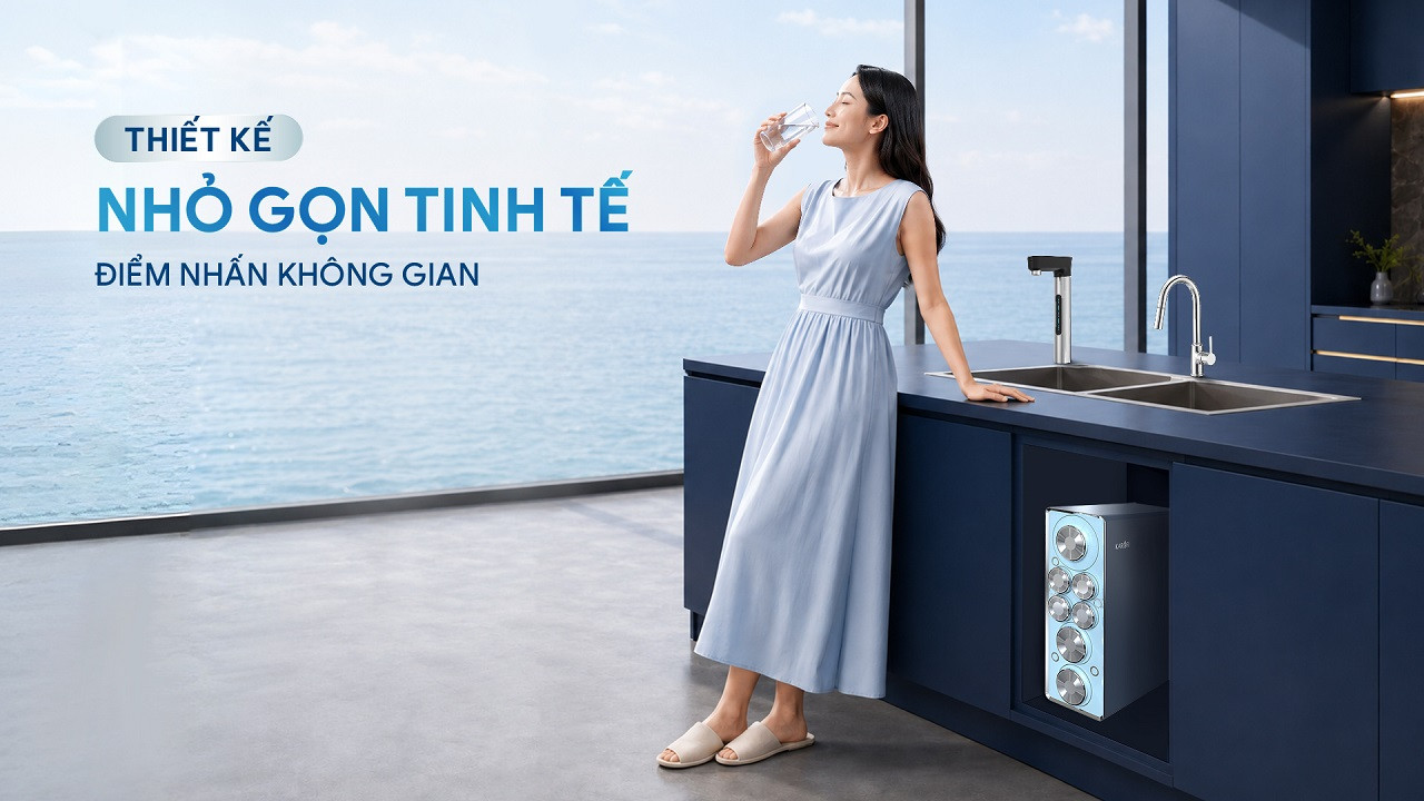 Máy lọc nước RO Karofi Diamond U12 - Vòi LED thông minh - Không bình áp