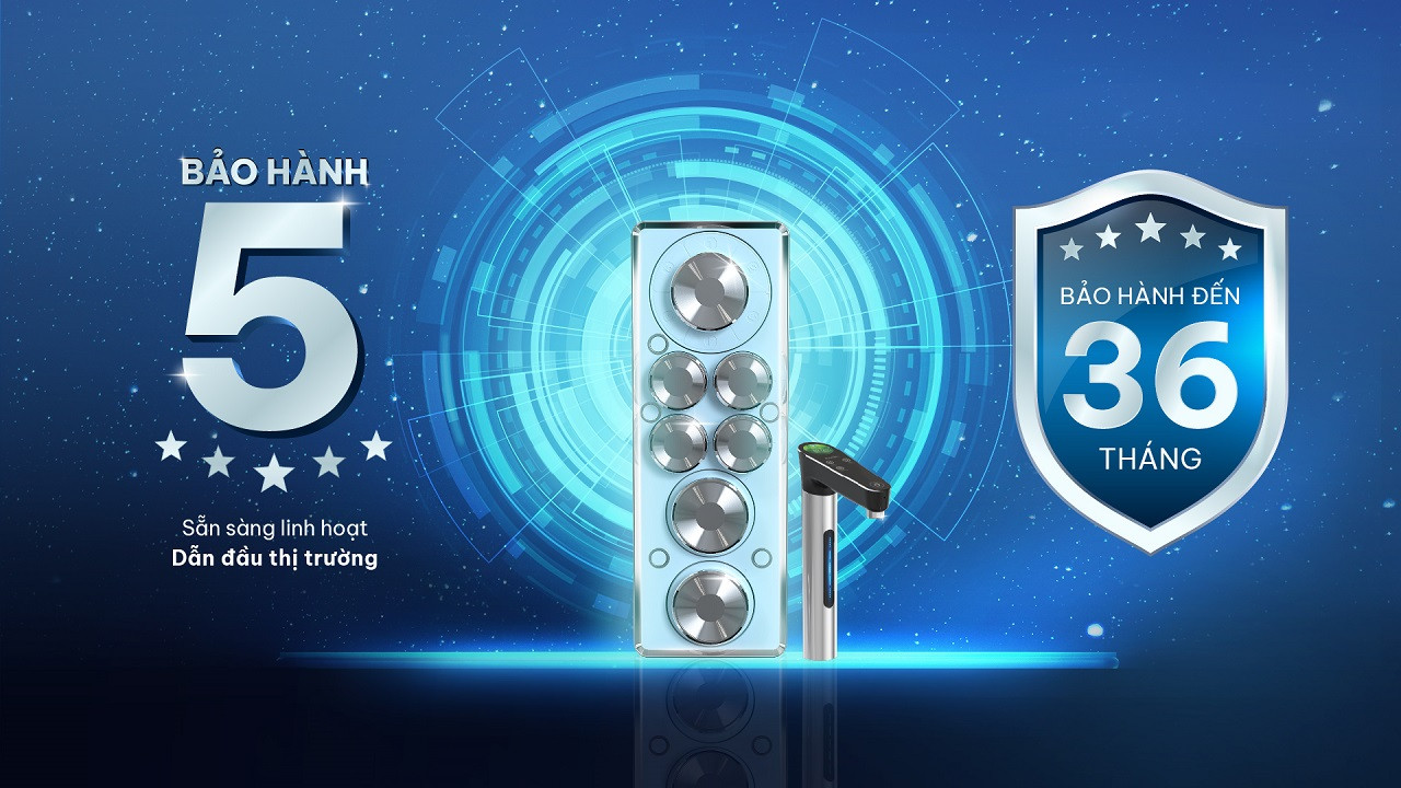Máy lọc nước RO Karofi Diamond U12 - Vòi LED thông minh - Không bình áp