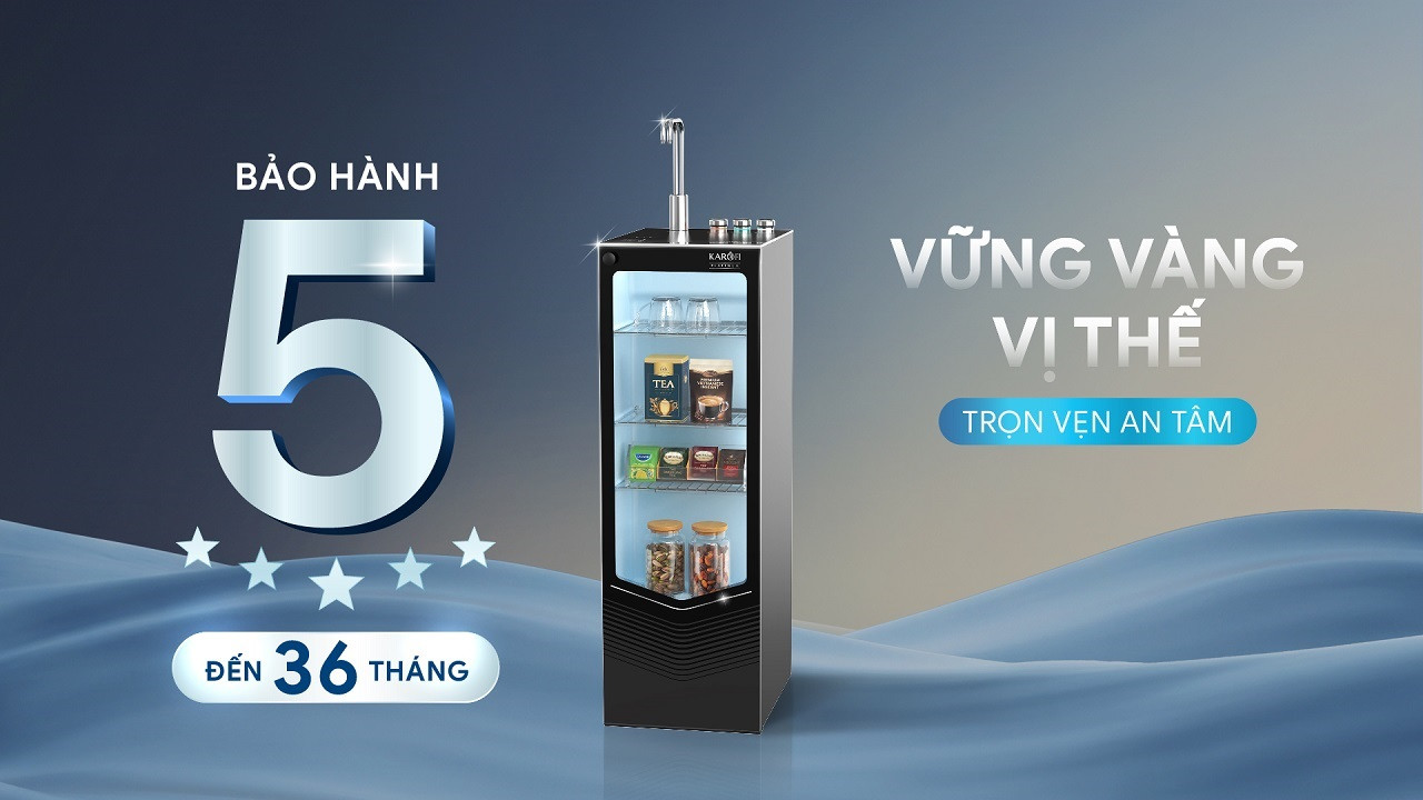 Máy lọc nước nóng lạnh Karofi PLATINUM L26
