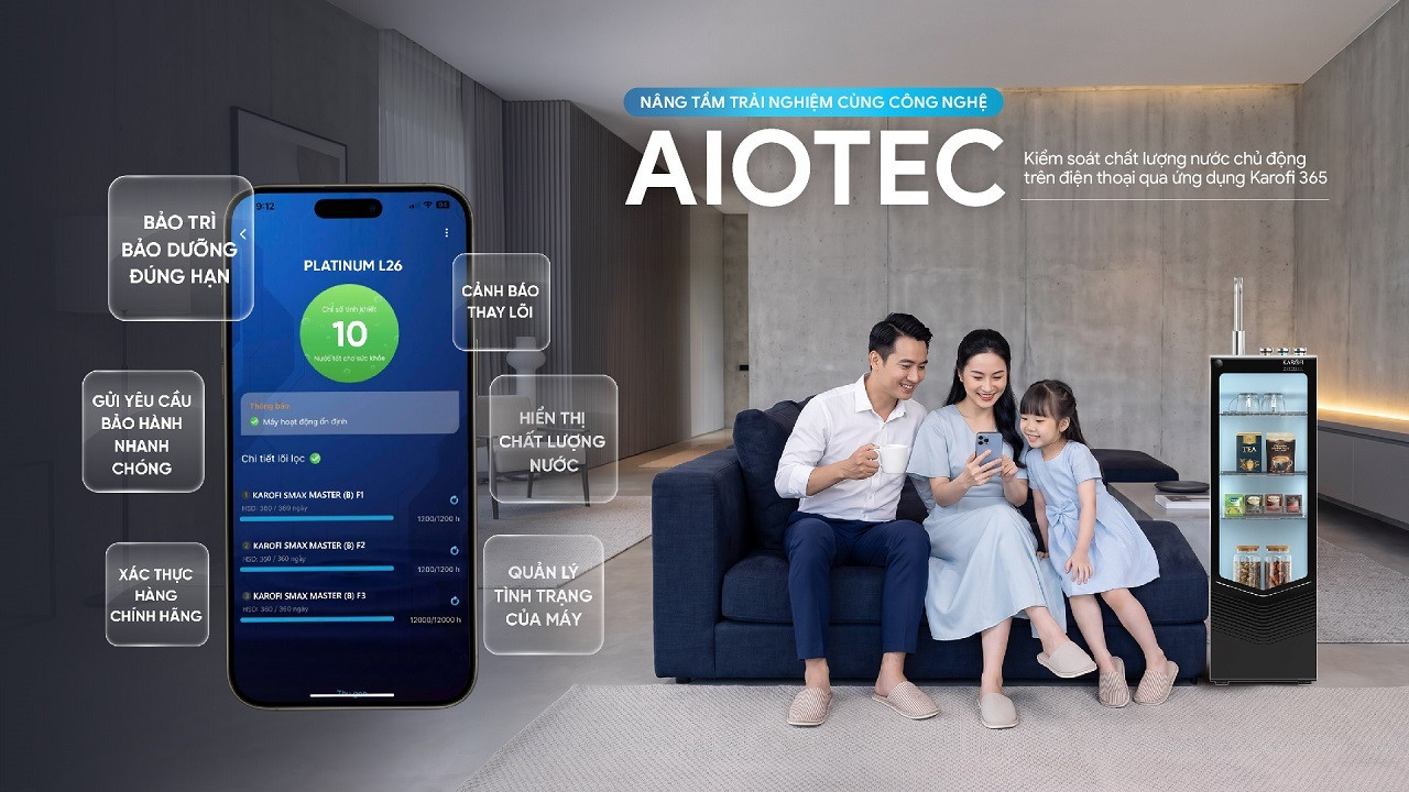 Máy lọc nước nóng lạnh Karofi PLATINUM L26