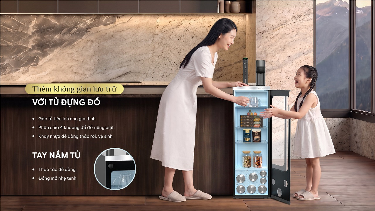 Máy lọc nước nóng lạnh Karofi DIAMOND KAFÉ T38